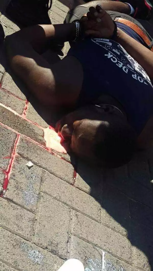 Nigerian Man Allegedly Killed For Selling Drugs In South Africa... Graphic Photos